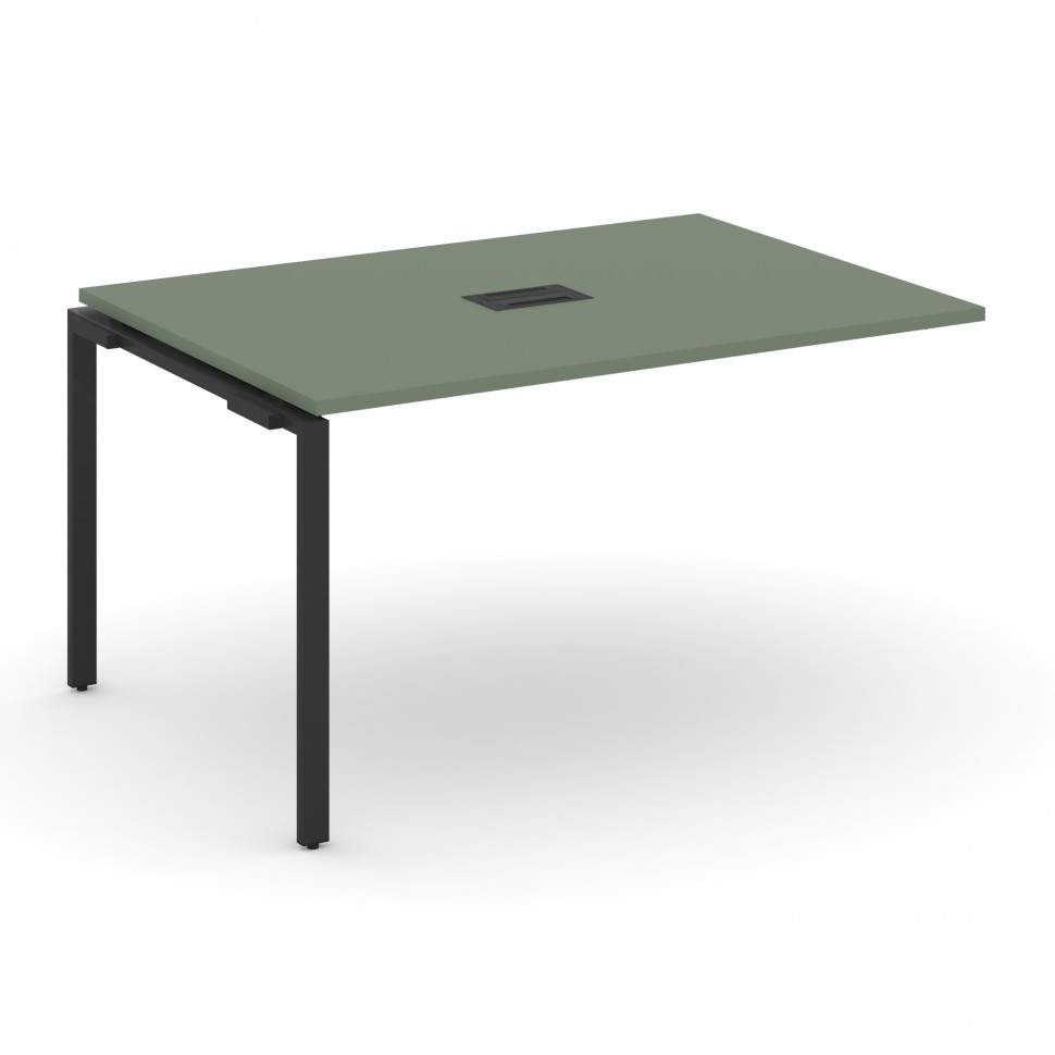 Concept Проходной наборный элемент переговорного стола CN.NPRG-011 Кобо/Металл Черный 980*980*750