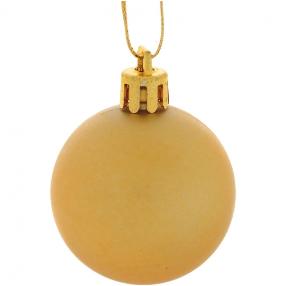 Набор шаров Украшение НГ D 4 см, L9,5 W9,5 H10,5 см 12шт 753585