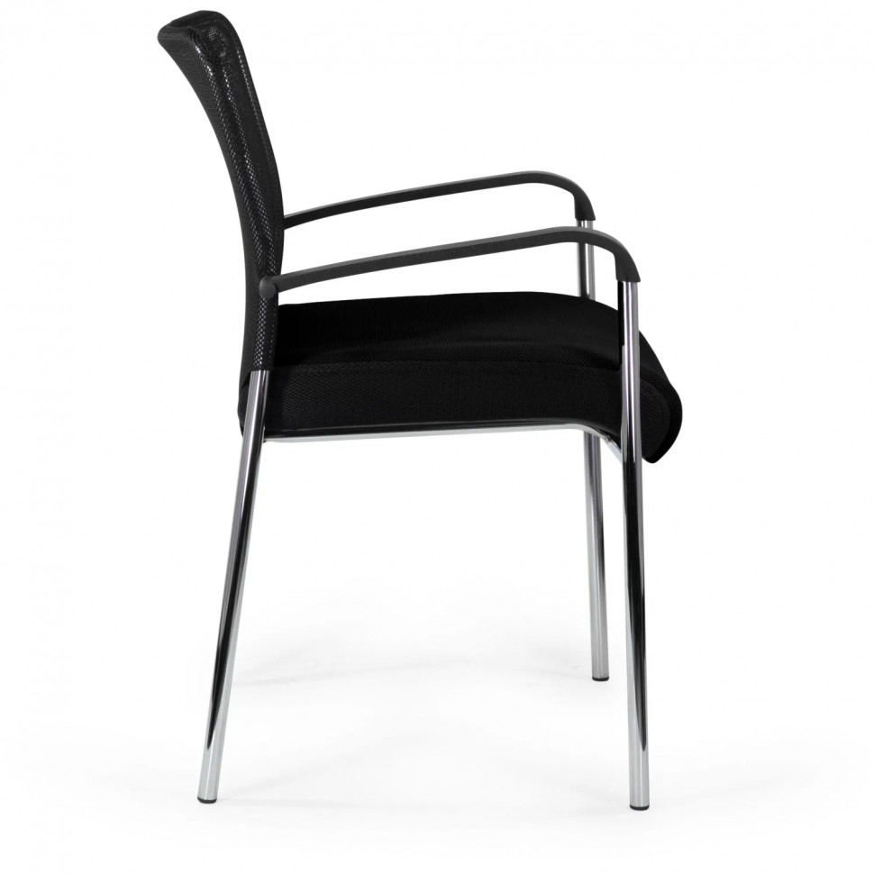 Стул UP_Echair Афродита Люкс каркас хром сетка/ткань черный