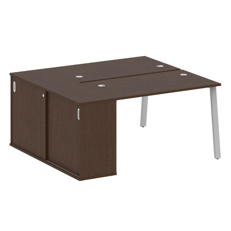 Metal System Рабочая станция с шкафом-купе на А-образном м/к БА.РС-СШК-1.2 Т Венге Цаво/Металл Серый Metal System Рабочая станция с шкафом-купе на А-образном м/к БА.РС-СШК-1.2 Т Венге Цаво/Металл Серый