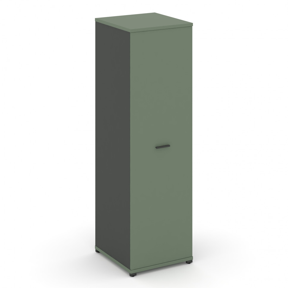 Concept Гардероб узкий глубокий CN.GB.E-003 A Кобо/Антрацит/Металл Антрацит 570*600*1922