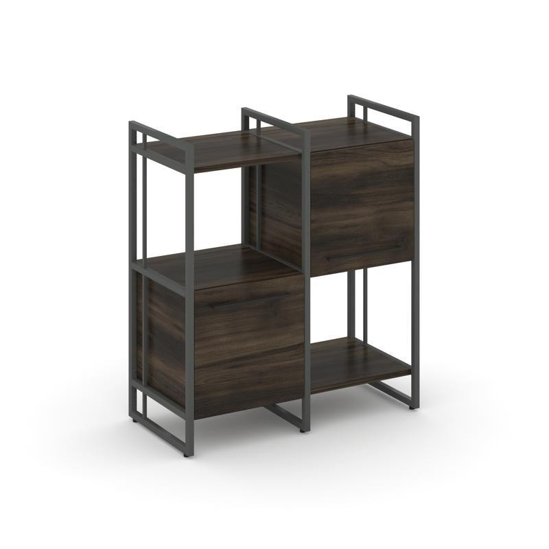 Rift Шкаф комбинированый RF.NS-005 Дуб Мали/Металл Антрацит/Черный Ручки 820*396*924