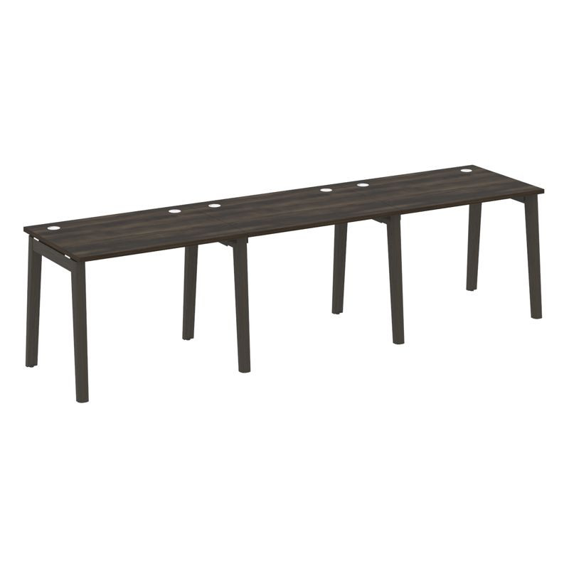 Onix Wood Рабочая станция OW.RS-3.1.7 Дуб Мали/Дуб Темный/Металл Антрацит 2940*720*750