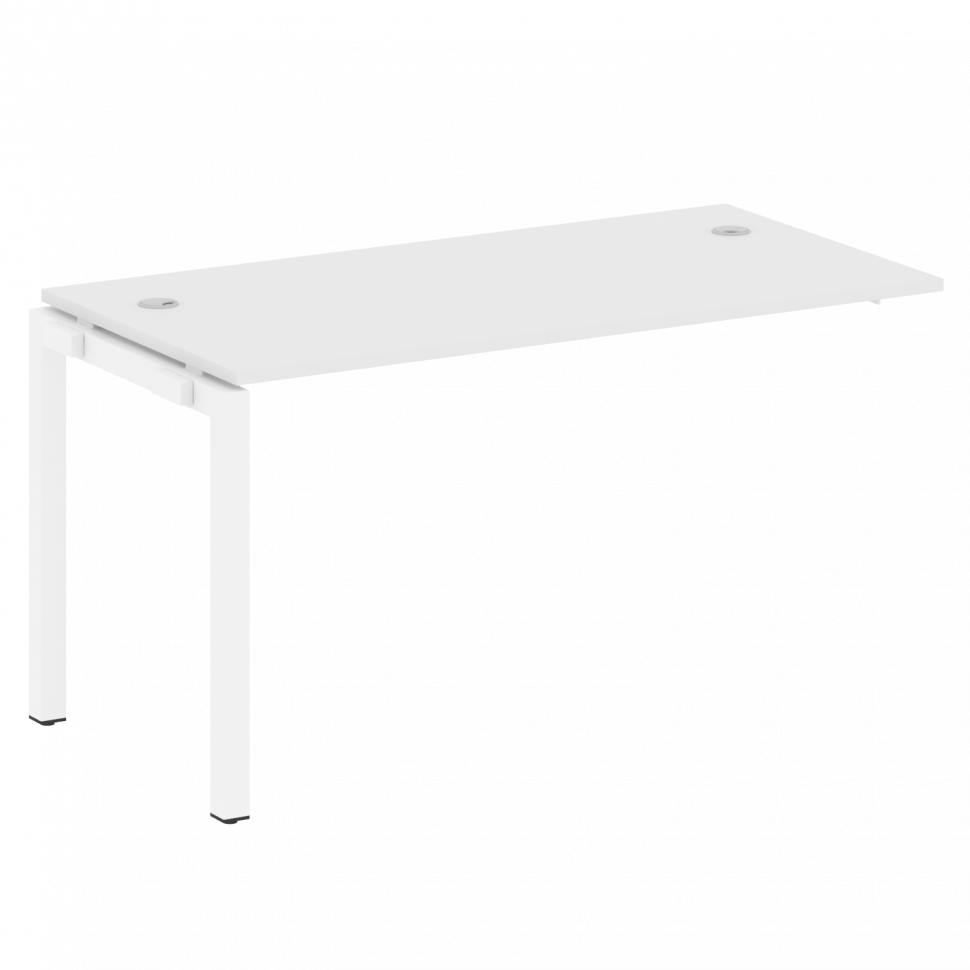 Metal System Quattro Проходной элемент рабочей станции на П-образном м/к 50БП.ПРС-СП-1.3 Белый/Метал Metal System Quattro Проходной элемент рабочей станции на П-образном м/к 50БП.ПРС-СП-1.3 Белый/Метал