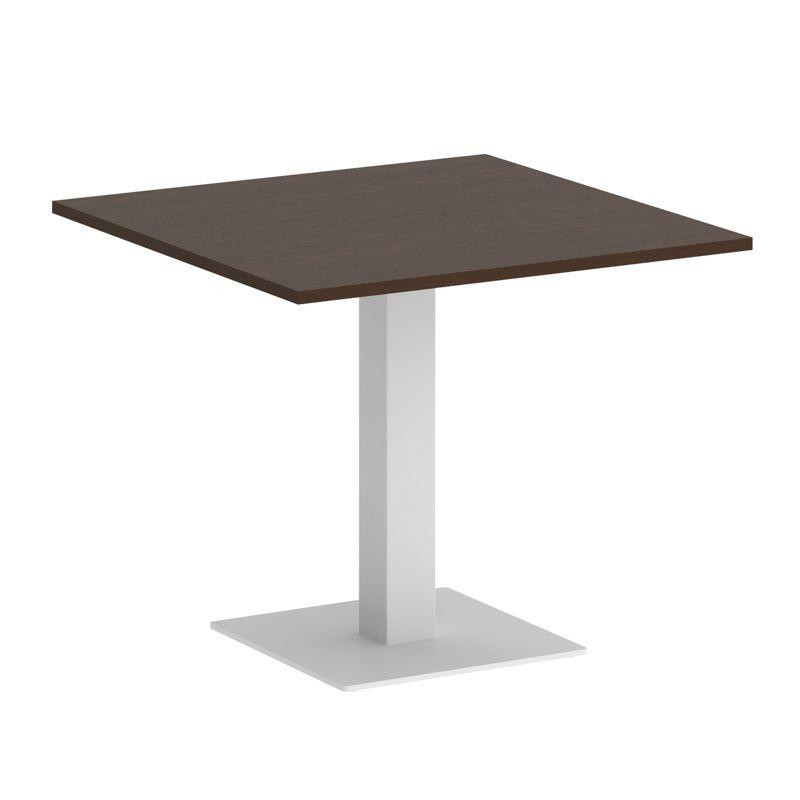 Riva Стол квадратный А.СПРГ-2 Венге Цаво/Металл Белый 900*900*750