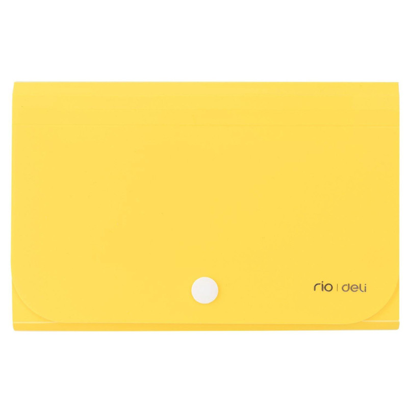 Папка органайзер Vivid на кнопке горизонтА6 12отдел РР 0,6мм  ассортимE5561