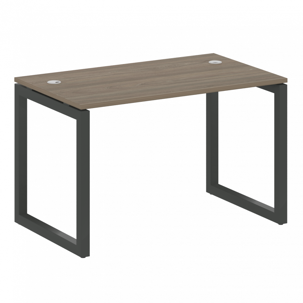 Metal System Quattro Стол письменный на О-образном м/к 50БО.СП-2 Вяз Благородный/Металл Антрацит 120