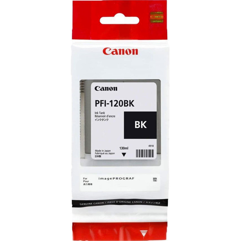 Картридж струйный Canon PFI-120 (2885C001) чер. (130мл) для TM-200/205/300