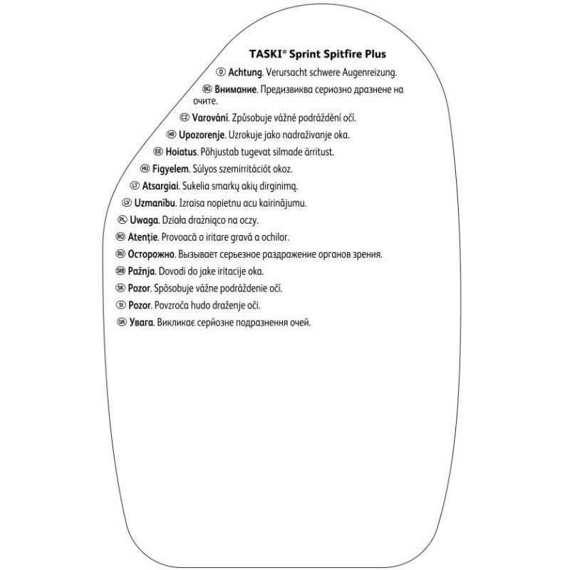 Профхим интерьер д/уборки-повер Diversey/TASKI Sprint Spitfire Plus, 0,75л