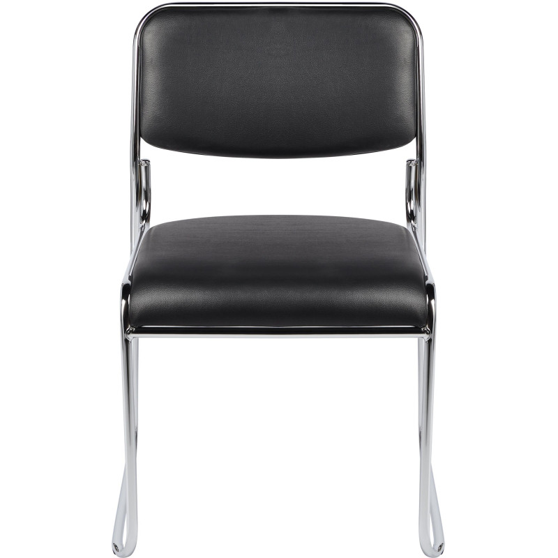 Стул BN_TQ_Стул Echair-802 VP к/з черный,без подл., хром
