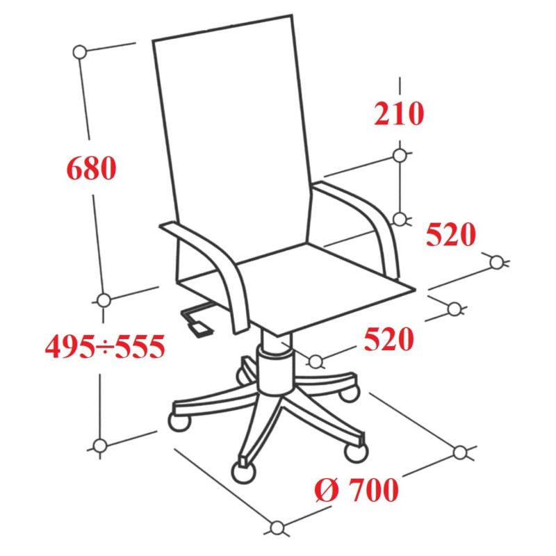 Кресло VT_Chairman Home 795 Россия ткань Т-84 черный N