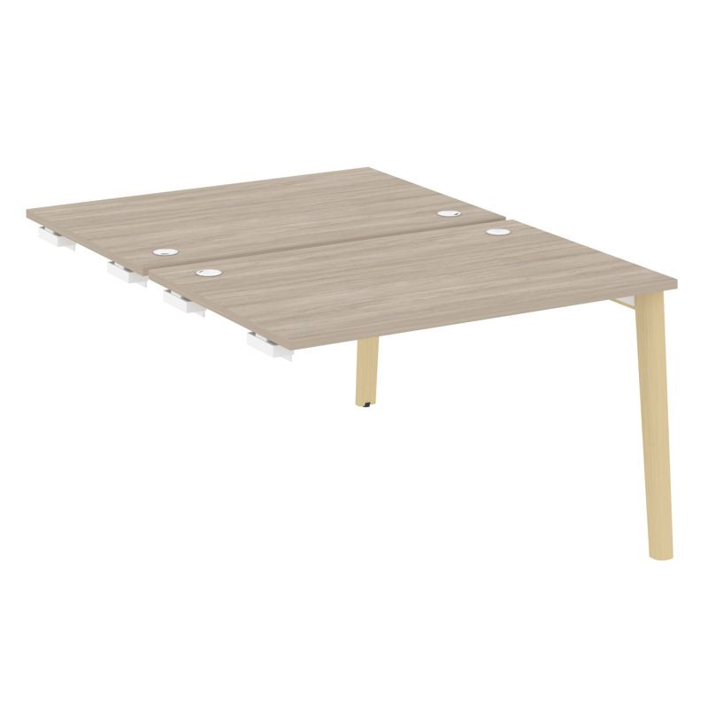 Onix Wood Стол-приставка двойной OW.D.SPR-2.8 Дуб Аттик/Дуб Светлый/Металл Белый 1180*1635*750 Onix Wood Стол-приставка двойной OW.D.SPR-2.8 Дуб Аттик/Дуб Светлый/Металл Белый 1180*1635*750