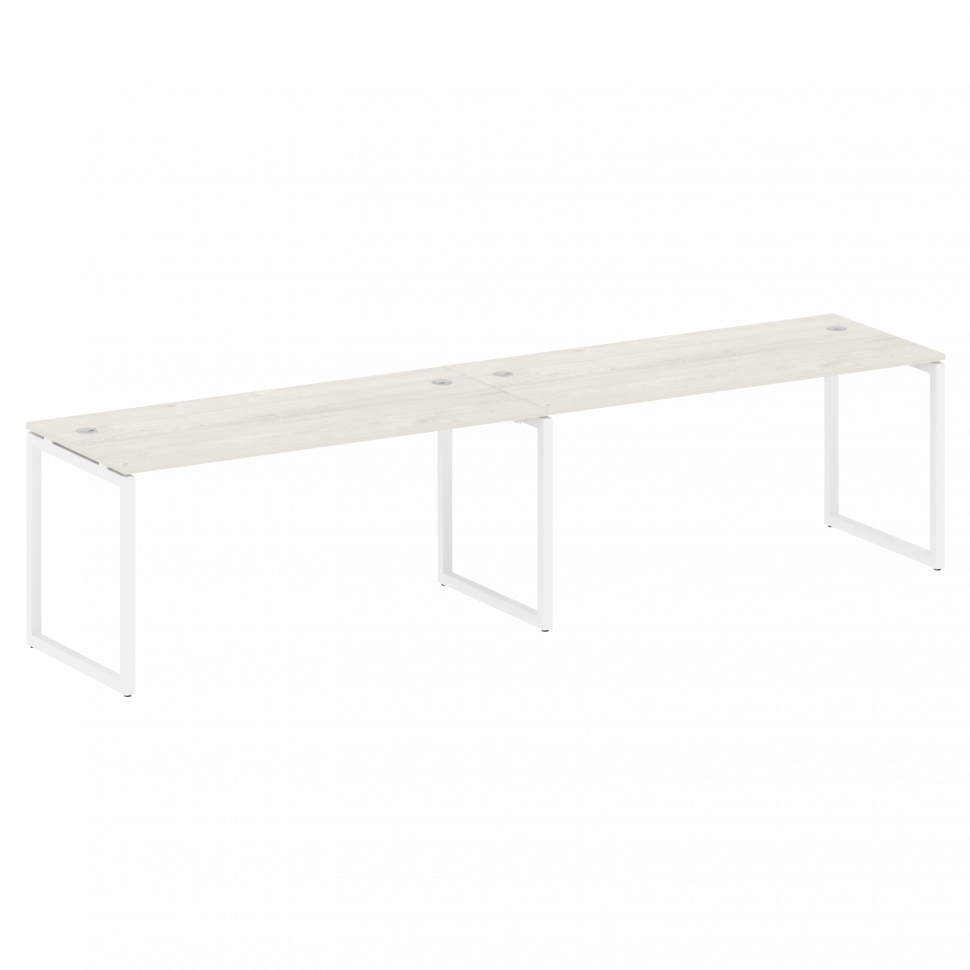 Metal System Quattro Рабочая станция на 2 места на О-образном м/к 40БО.СМ-2.4 Дуб Наварра/Металл Бел Metal System Quattro Рабочая станция на 2 места на О-образном м/к 40БО.СМ-2.4 Дуб Наварра/Металл Бел