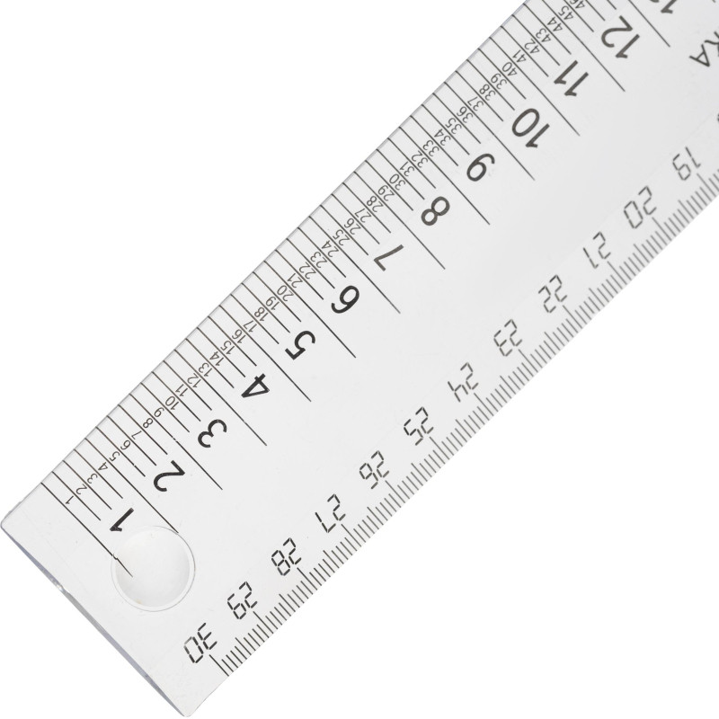 Линейка закройщика 30см Attache  прозрачная