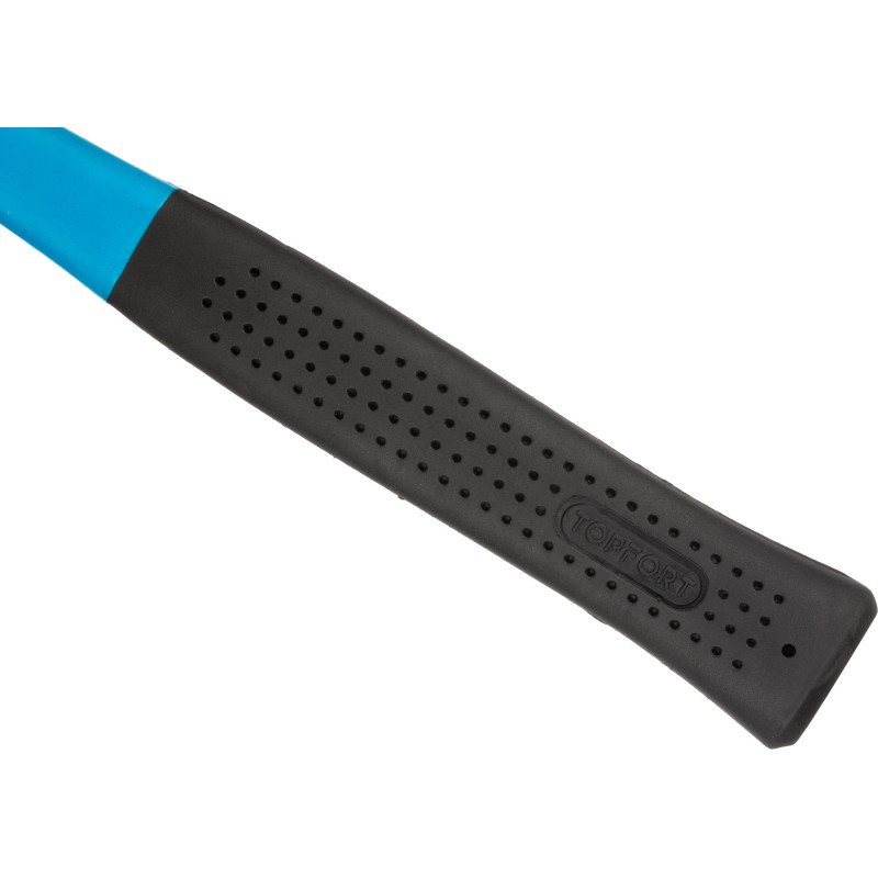 Молоток 1000 г TOPFORT из углеродистой стали, фибергласовая рукоятка