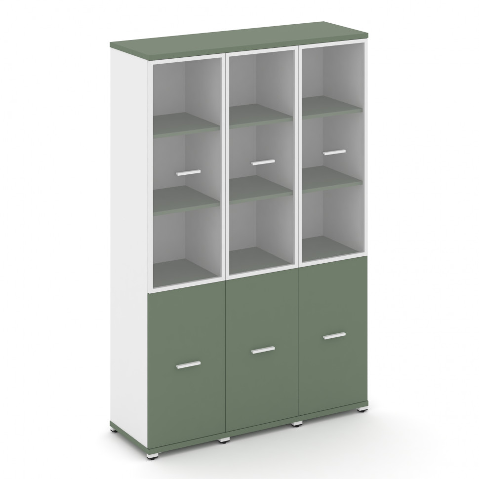 Concept Шкаф 3 узкие секции, 5 ниш CN.STU-532 RPW W Кобо/Белый Бриллиант/Металл Белый/Прозрачный 125 Concept Шкаф 3 узкие секции, 5 ниш CN.STU-532 RPW W Кобо/Белый Бриллиант/Металл Белый/Прозрачный 125