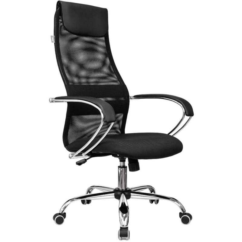 Кресло 0MX_VB_Бюрократ CH-607SL черн. TW-01 NeoBlack сетка/тк. крест.металл