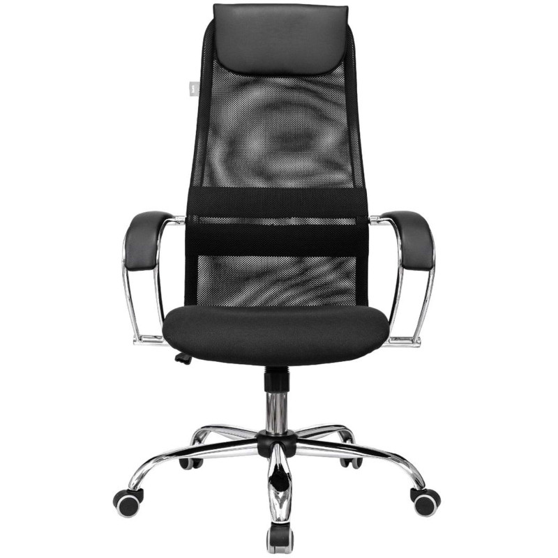 Кресло 0MX_VB_Бюрократ CH-607SL черн. TW-01 NeoBlack сетка/тк. крест.металл