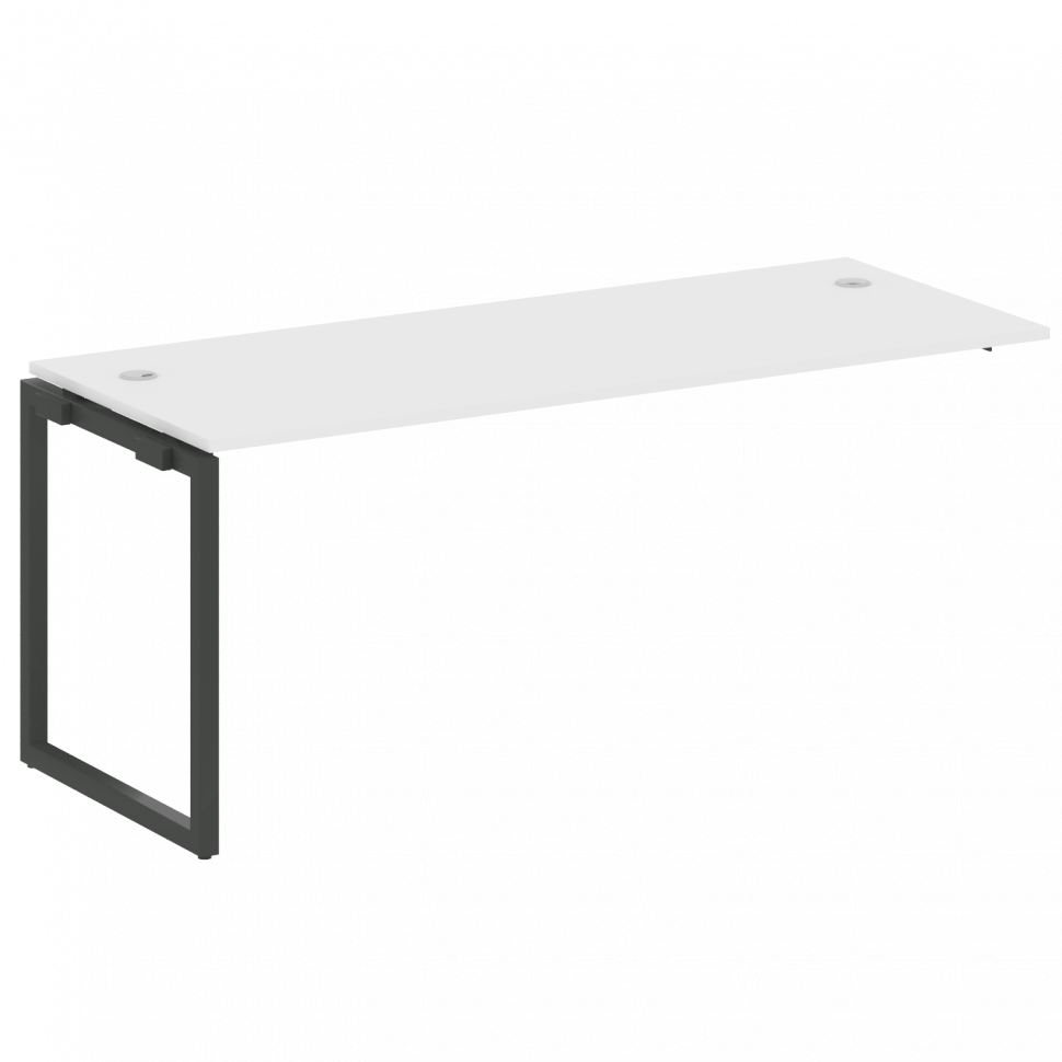 Metal System Quattro Проходной элемент рабочей станции на О-образном м/к 40БО.ПРС-СП-1.5 Белый/Метал