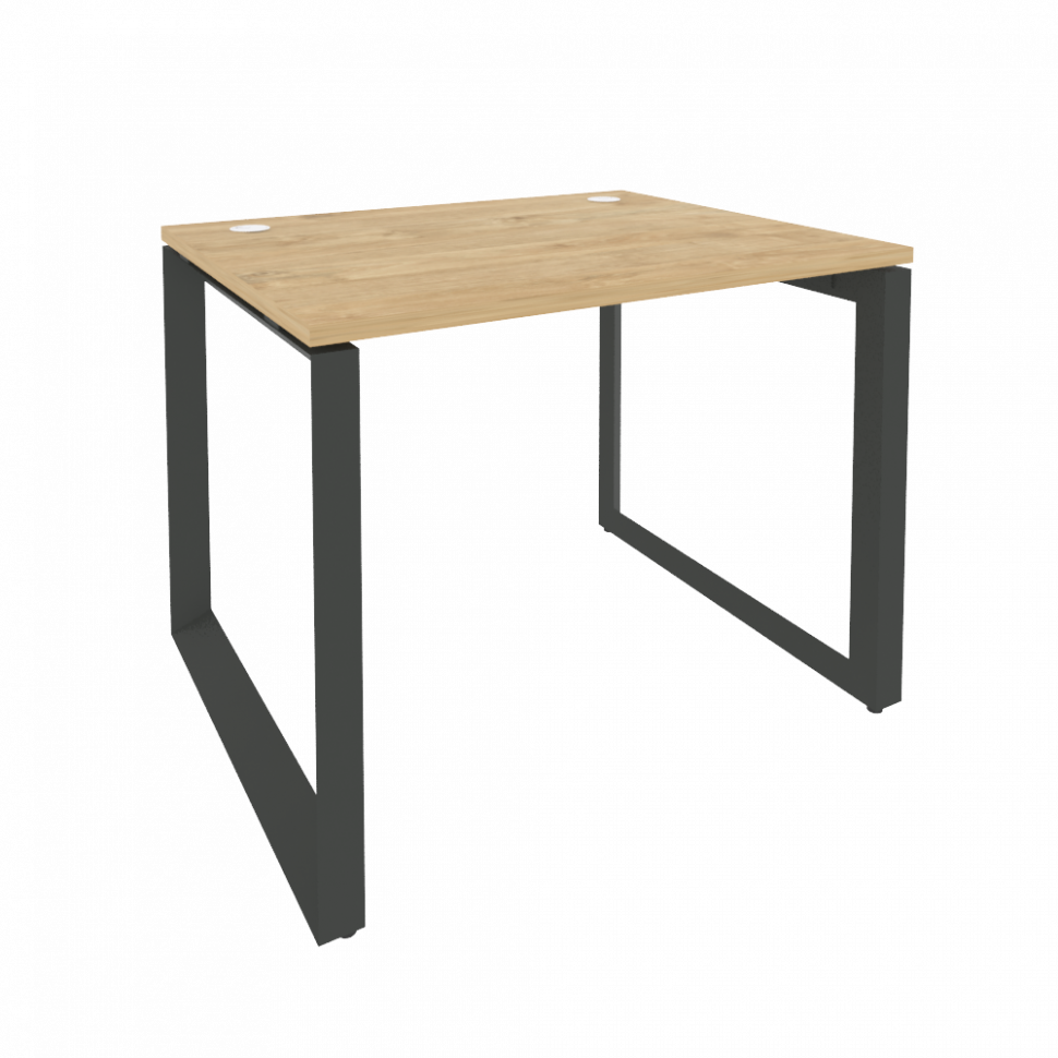 Onix Стол рабочий на О-образном м/к O.MO-SP-1.8 Тиквуд Светлый/Металл Антрацит 980*800*750 Onix Стол рабочий на О-образном м/к O.MO-SP-1.8 Тиквуд Светлый/Металл Антрацит 980*800*750