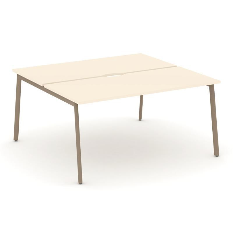 Estetica Рабочая станция 2 места ES.D.RS-2.4-VP Сатин/Металл Латте 1580*1500*750 Estetica Рабочая станция 2 места ES.D.RS-2.4-VP Сатин/Металл Латте 1580*1500*750