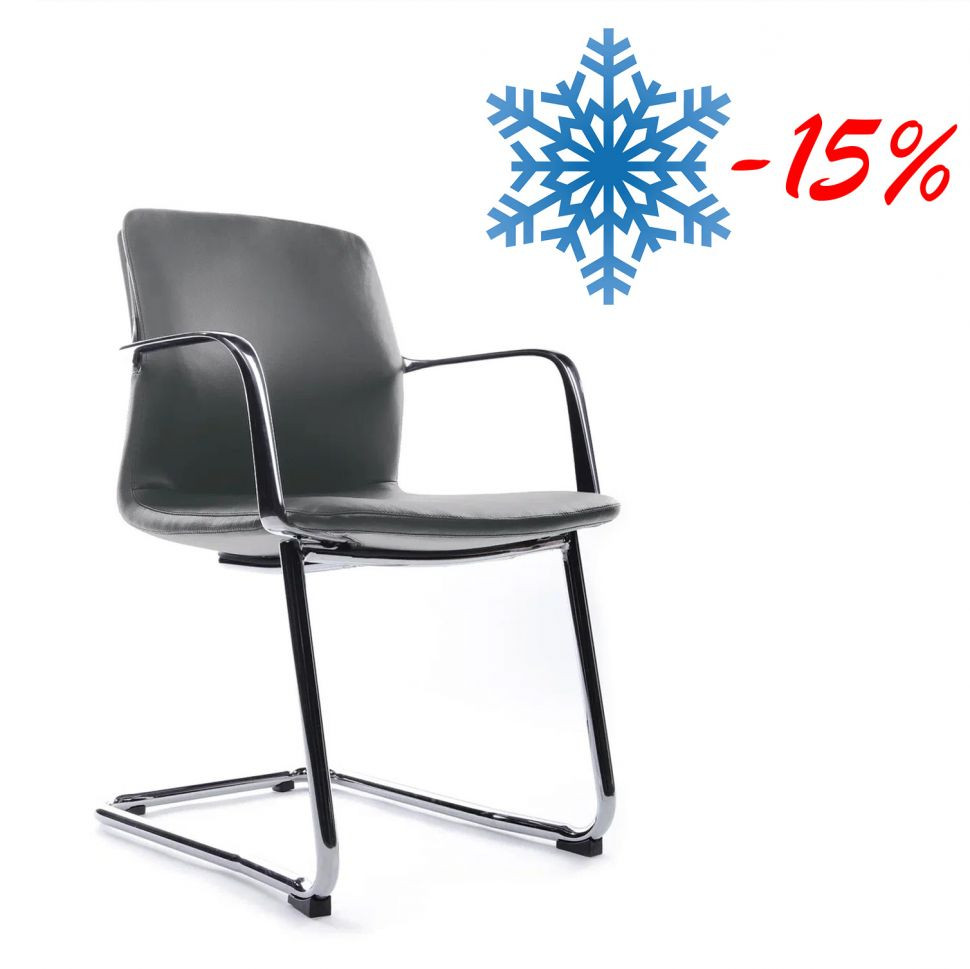 Кресло Plaza-SF FK004-С11 Антрацит (1A MB917) натуральная кожа 58*58*82 Кресло Plaza-SF FK004-С11 Антрацит (1A MB917) натуральная кожа 58*58*82