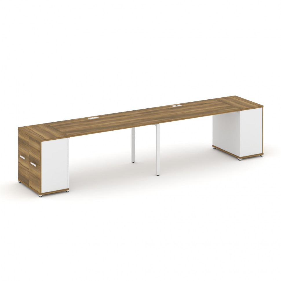Concept Рабочая станция с опорными распаш. шкафами CN.ORS-219 W Сандал Янтарный/Белый Бриллиант/Мета Concept Рабочая станция с опорными распаш. шкафами CN.ORS-219 W Сандал Янтарный/Белый Бриллиант/Мета