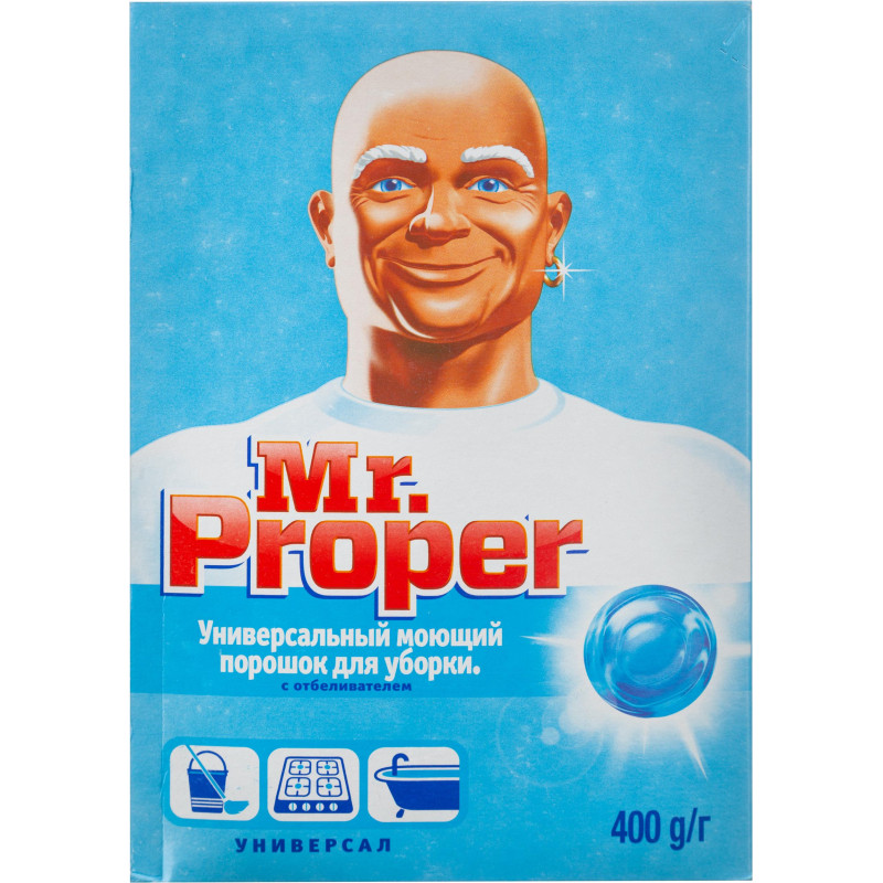 Универсальное чистящее средство Mr.Proper с отбеливателем, 400 г