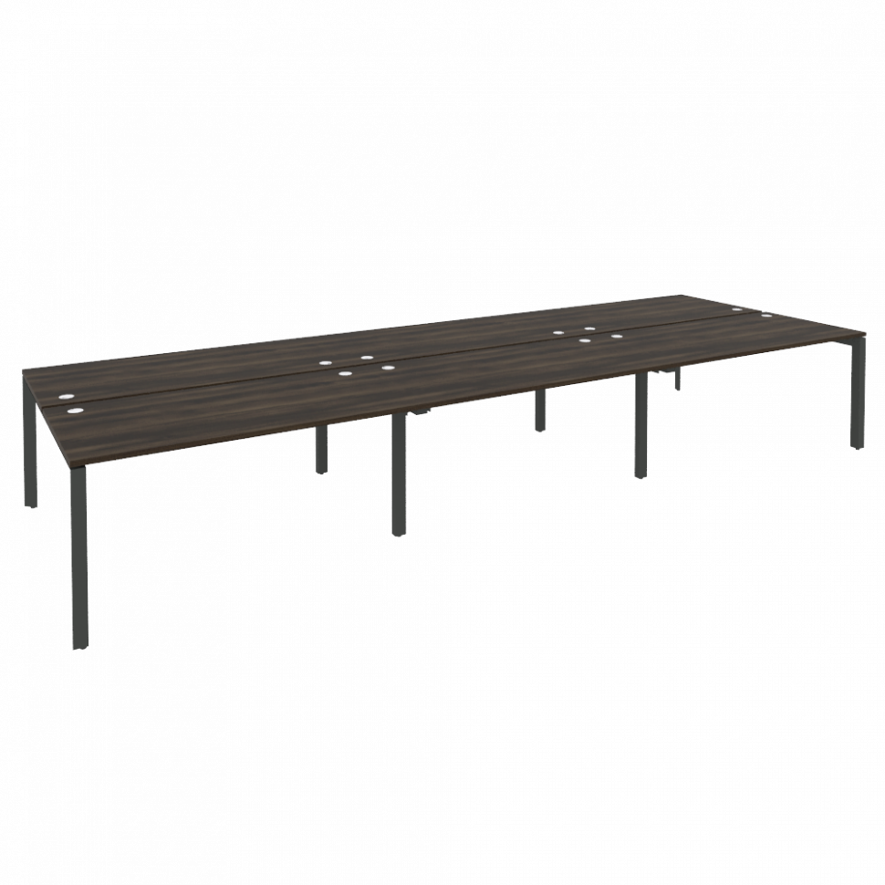 Onix Рабочая станция на П-образном м/к O.MP-D.RS-6.4.8 Дуб Мали/Металл Антрацит 4740*1635*750