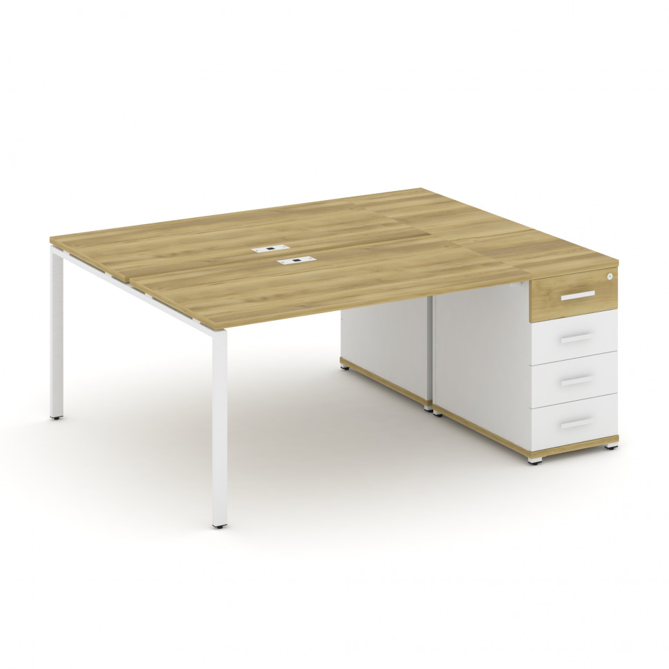 Concept Рабочая станция с 1 опорной тумбой CN.DRS-403 W Дуб Винченцо/Белый Бриллиант/Металл Белый 18 Concept Рабочая станция с 1 опорной тумбой CN.DRS-403 W Дуб Винченцо/Белый Бриллиант/Металл Белый 18