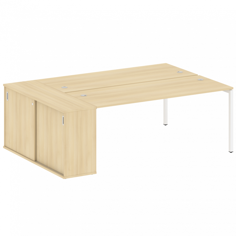 Metal System Quattro Рабочая станция с шкафом-купе на П-образном м/к 40БП.РС-СШК-1.5 Т Акация Лорка/ Metal System Quattro Рабочая станция с шкафом-купе на П-образном м/к 40БП.РС-СШК-1.5 Т Акация Лорка/