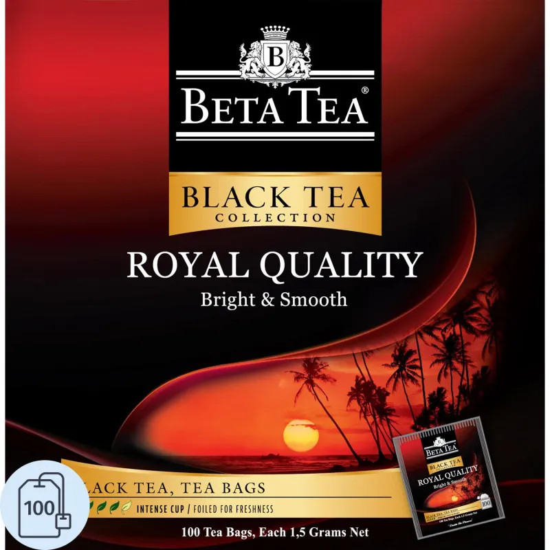 Чай Beta Tea Королевское качество черный 1,5гx100пак