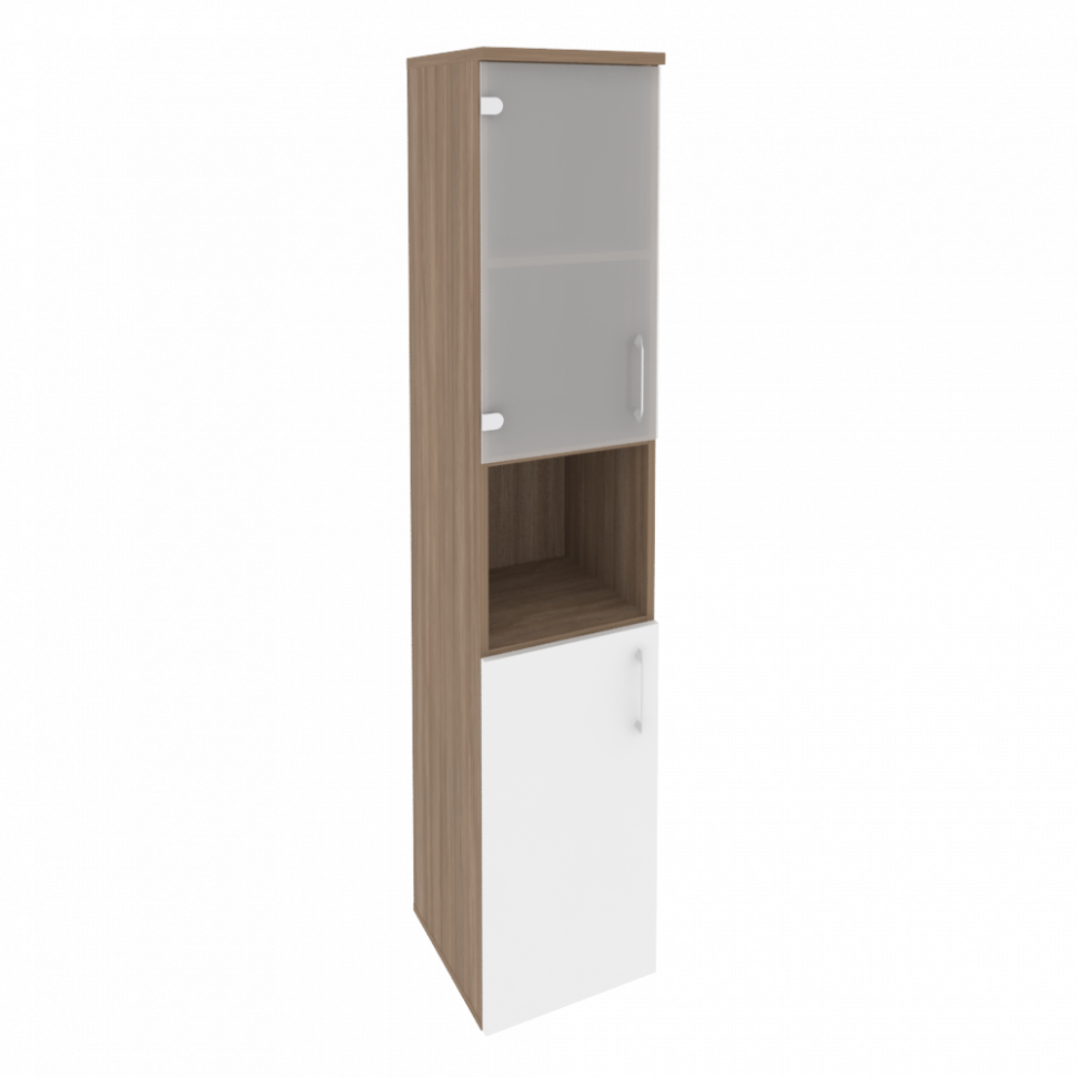 Onix Шкаф высокий узкий левый O.SU-1.4 (L) Дуб Аризона/Белый Бриллиант 400*420*1977 Onix Шкаф высокий узкий левый O.SU-1.4 (L) Дуб Аризона/Белый Бриллиант 400*420*1977