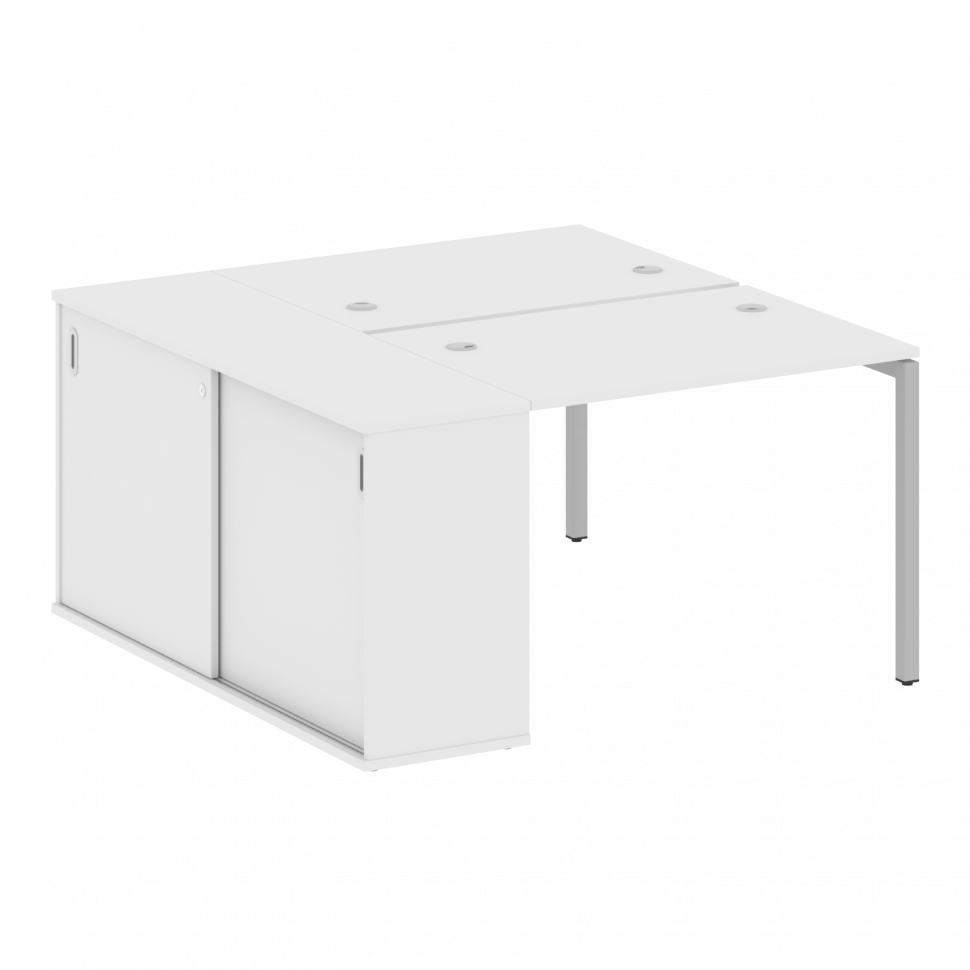 Metal System Quattro Рабочая станция с шкафом-купе на П-образном м/к 40БП.РС-СШК-1.1 Т Белый/Металл Metal System Quattro Рабочая станция с шкафом-купе на П-образном м/к 40БП.РС-СШК-1.1 Т Белый/Металл