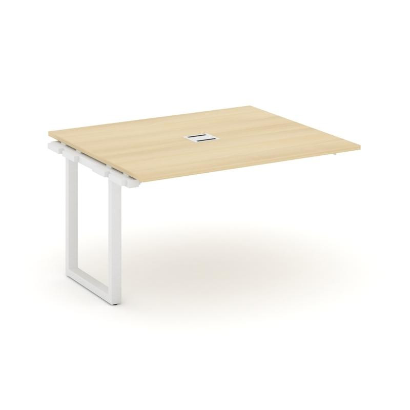 Style Project Проходной наб. элем. перег. стола SN-59O.NSPRG-032 Акация Лорка/Металл Белый 1180*1180