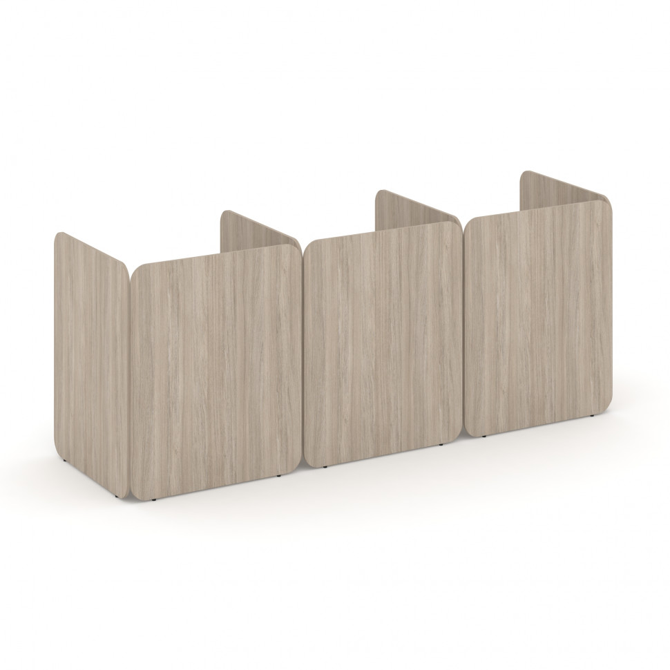 Bell Комплект №3 KCB.K-003 Серый/Дуб Аттик 2412*909*1200