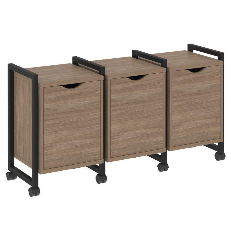 Loft Тумба на колесных опорах VR.L-TN-5.K Дуб Аризона/Металл Черный 1440*460*767 Loft Тумба на колесных опорах VR.L-TN-5.K Дуб Аризона/Металл Черный 1440*460*767