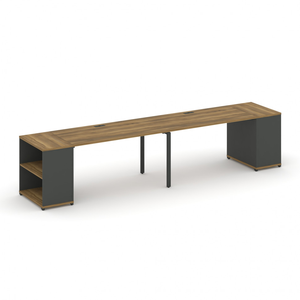 Concept Рабочая станция с опорными стеллажами CN.ORS-203 Сандал Янтарный/Антрацит/Металл Антрацит 36 Concept Рабочая станция с опорными стеллажами CN.ORS-203 Сандал Янтарный/Антрацит/Металл Антрацит 36