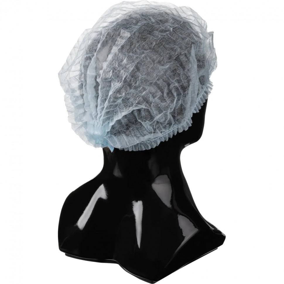 Шапочка Шарлотта неткан. голуб. пл 12г 51 см 2 рез Комус 100шт/уп Шапочка Шарлотта неткан. голуб. пл 12г 51 см 2 рез Комус 100шт/уп
