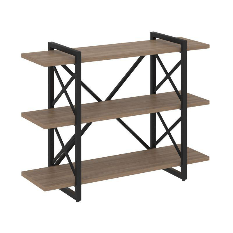 Loft Стеллаж на рег. опорах-3 полки VR.L-MST.O-3.8V Дуб Аризона/Металл Черный 1200*400*910