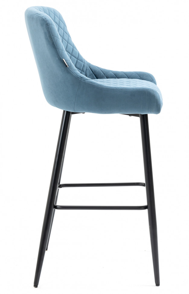 Стул барный Everprof Nico (Нико) Ткань Голубой