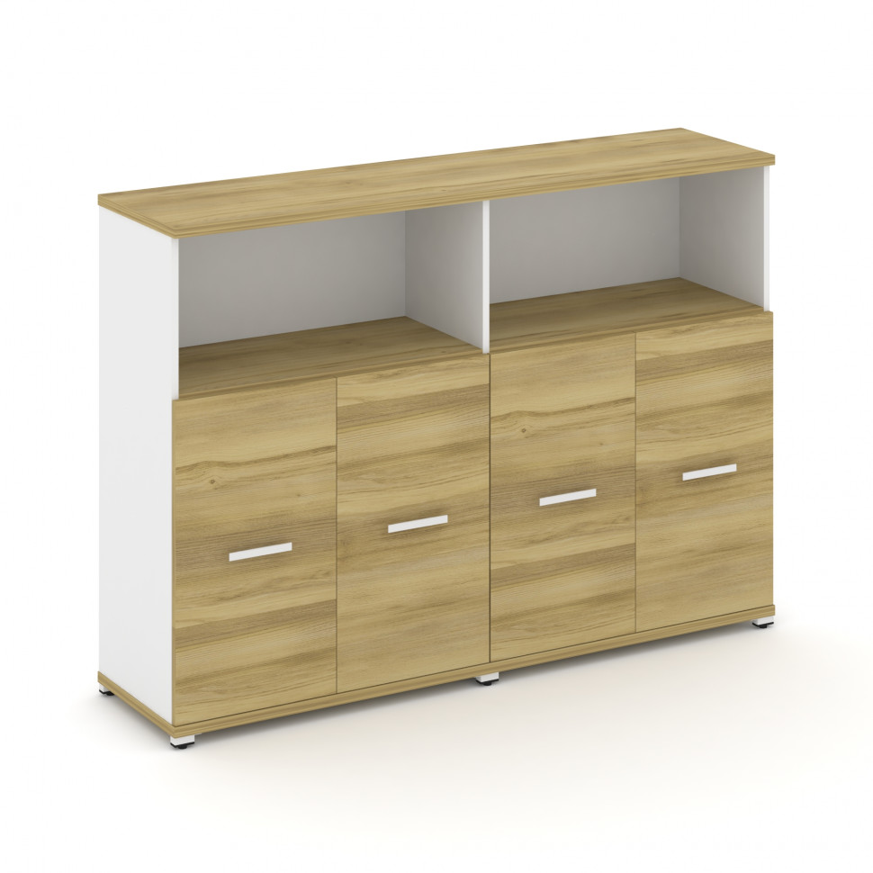 Concept Шкаф 2 широкие секции, 3 ниши CN.STS-323 W Дуб Винченцо/Белый Бриллиант/Металл Белый 1668*42 Concept Шкаф 2 широкие секции, 3 ниши CN.STS-323 W Дуб Винченцо/Белый Бриллиант/Металл Белый 1668*42