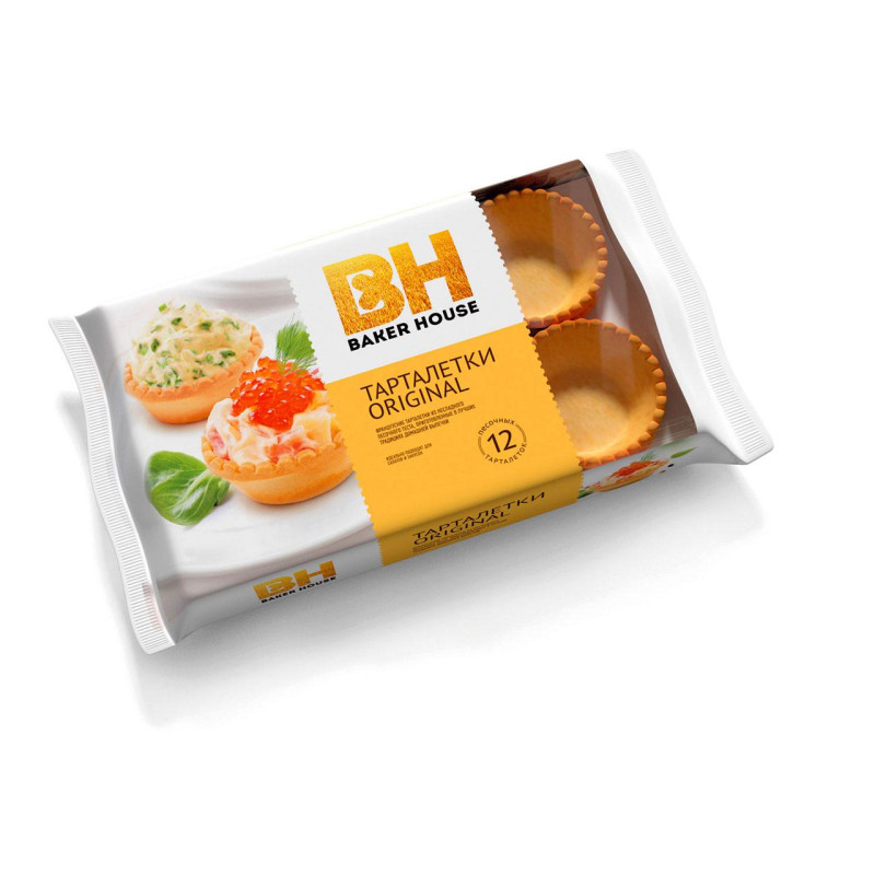 Тарталетки Baker House из песочного теста оригинальные, 180гр