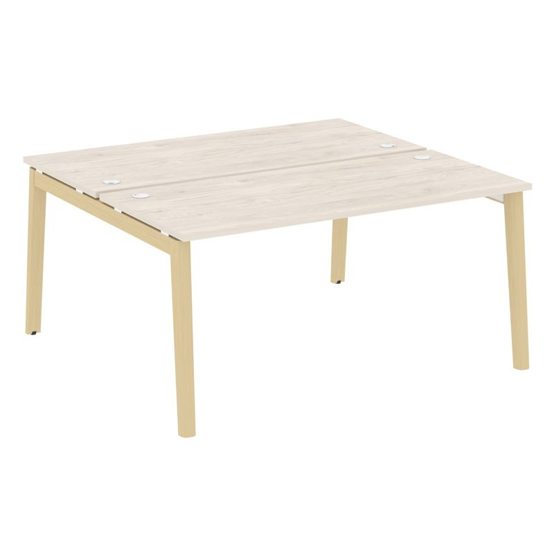 Onix Wood Рабочая станция OW.D.RS-2.4.7 Денвер Светлый/Дуб Светлый/Металл Белый 1580*1475*750