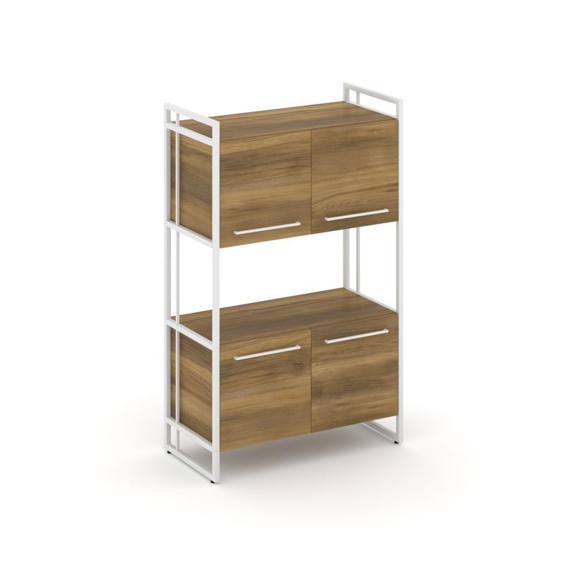 Rift Шкаф 3 ниши широкий RF.SS-33 Сандал Янтарный/Металл Белый/Белый Ручки 798*396*1286