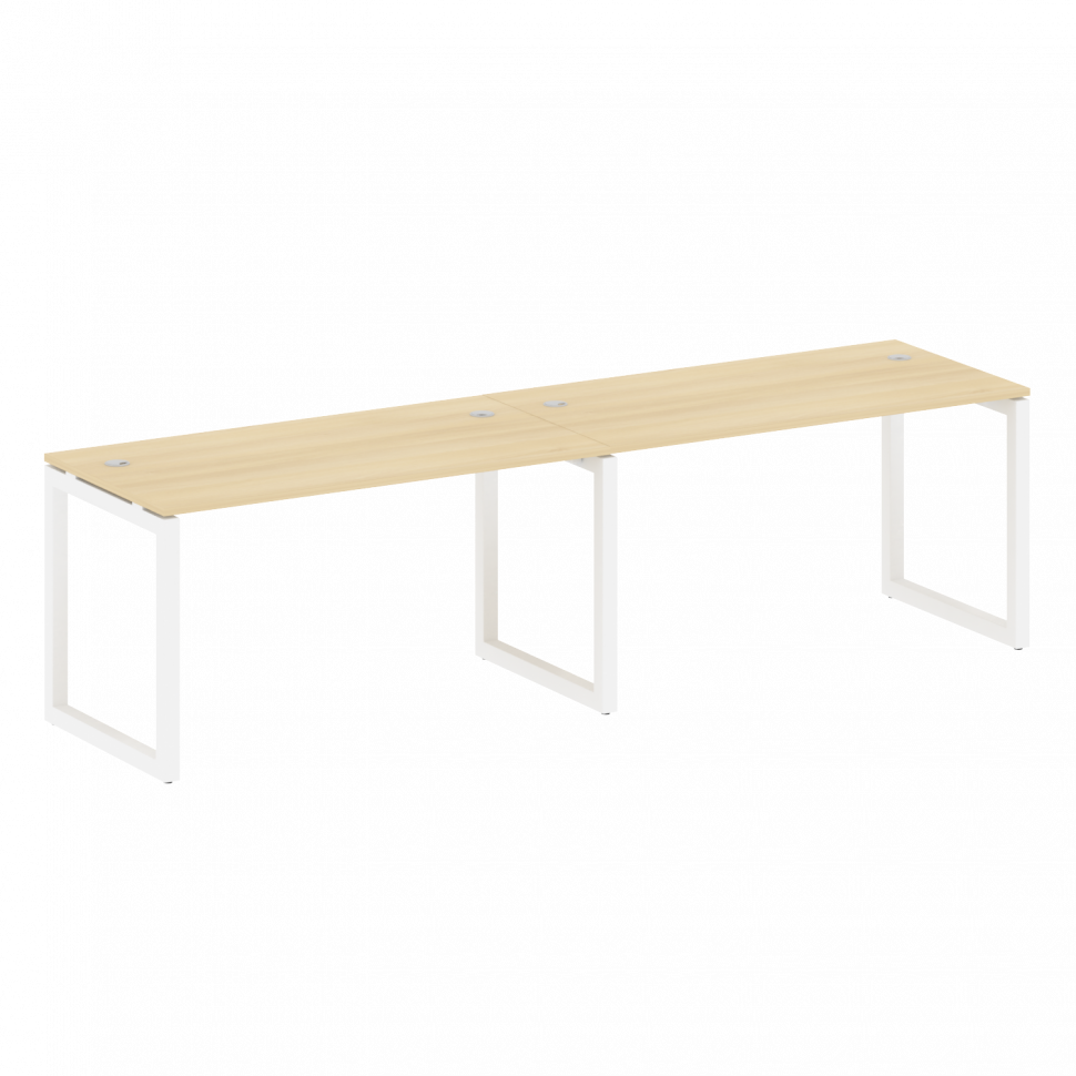 Metal System Quattro Рабочая станция на 2 места на О-образном м/к 50БО.СМ-2.3 Акация Лорка/Металл Бе