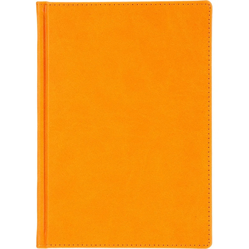 Ежедневник датированный 2026 А5+ VELVET оранжевый 3-123/06