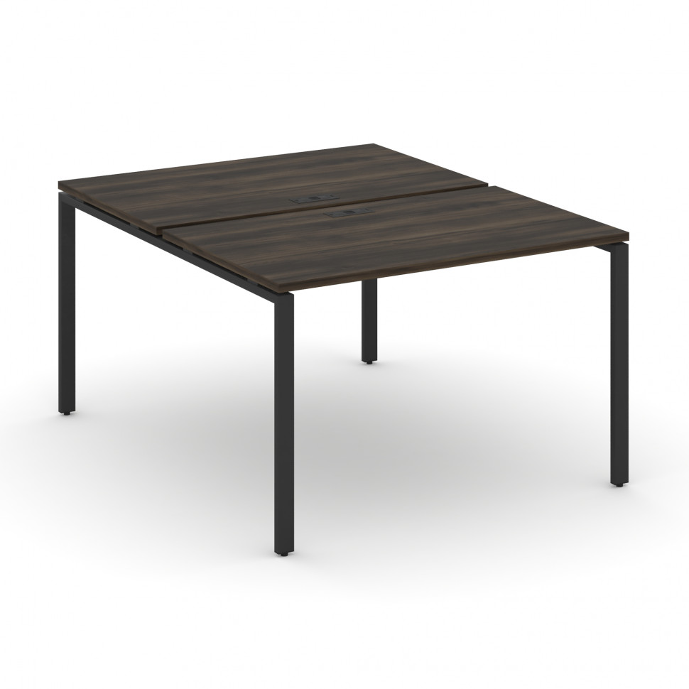 Concept Рабочая станция на 2 места CN.DRS-002 Дуб Мали/Металл Черный 1180*1480*750