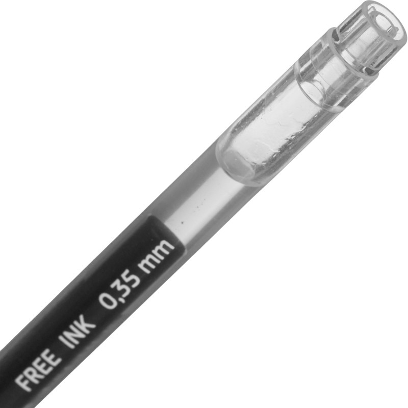 Ручка гелевая неавтомат. Attache Free ink 0,35мм,черный неавт