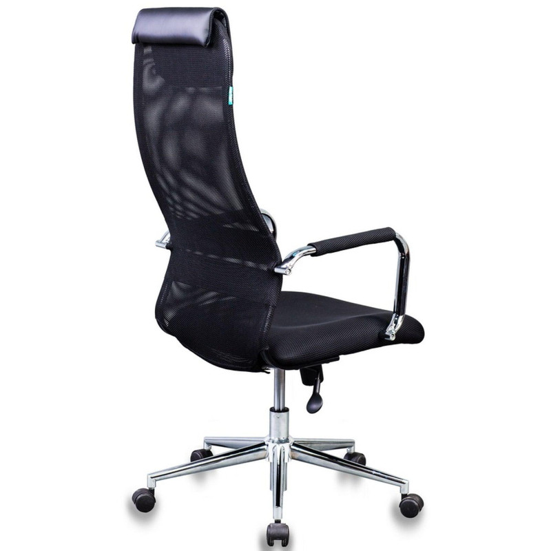 Кресло 0MX_VB_Бюрократ KB-9N/BLACK ткань,сетка черный TW-01 TW-11, хром